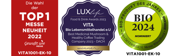 Sie sehen eine Packung VITA1001 - Bio Vitalkaffee (PREMIUM REISHI-Kaffee) | Holzfaser-Kapsel | 10er ÖKO-Box (Nespresso kompatibel), Produktbild: 06 VITA1001 - Bio Vitalkaffee (PREMIUM REISHI-Kaffee) | Holzfaser-Kapsel | 10er ÖKO-Box (Nespresso kompatibel), A-Nr.: 5684109 - 06