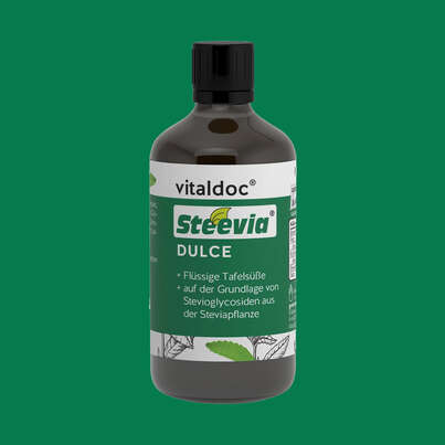 Sie sehen eine Packung vitaldoc® Steevia DULCE, Produktbild: 03 vitaldoc® Steevia DULCE, A-Nr.: 5619796 - 03