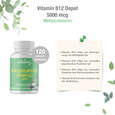 Sie sehen eine Packung Vitabay Vitamin B12 Depot 5000 mcg Lutschtabletten, Produktbild: 04 Vitabay Vitamin B12 Depot 5000 mcg Lutschtabletten, A-Nr.: 5878486 - 04