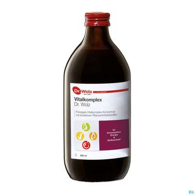 Sie sehen eine Packung Vitalkomplex Dr.wolz Vitalstoff Konzentrat Nr 60545 500ml, Produktbild: 05 Vitalkomplex Dr.wolz Vitalstoff Konzentrat Nr 60545 500ml, A-Nr.: 4297729 - 05